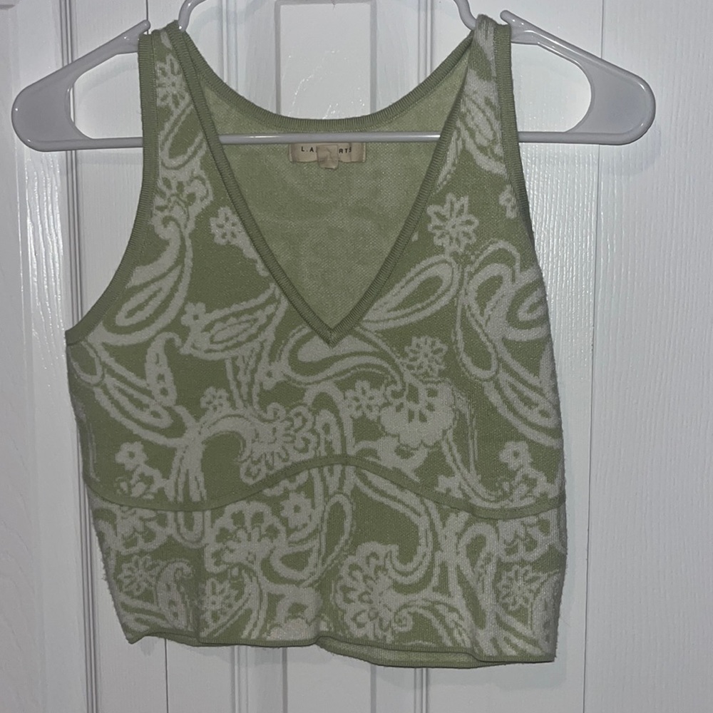 l.a. hearts green top - size m
